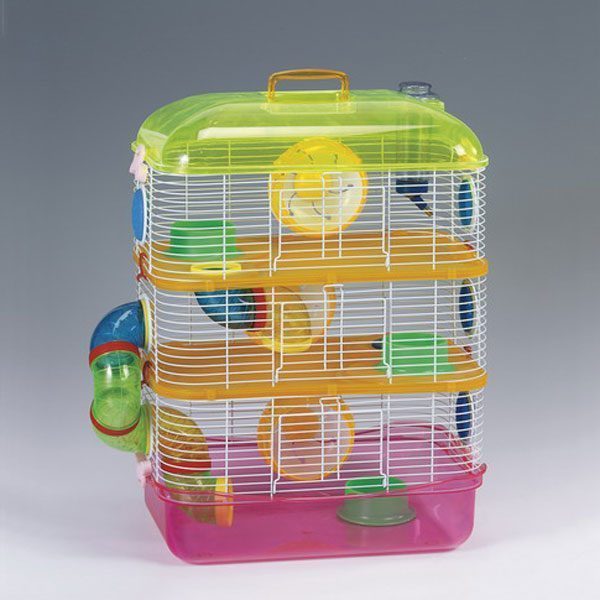 Hamster Kafesi Üç Katlı 40x26x54 - Lisinya