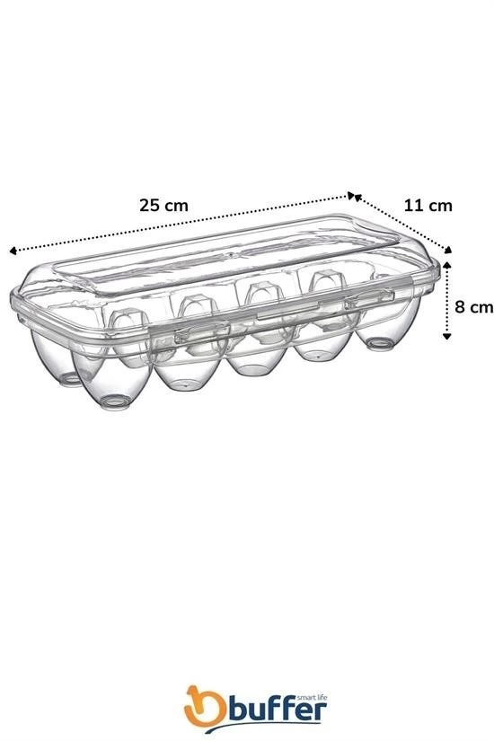 10 Bölmeli Kilitli Kapaklı Yumurtalık Saklama Kutusu Yu110