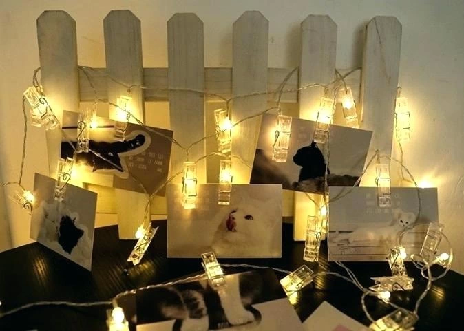 10lu Led Işıklı Fotoğraf Mandalları ( Lisinya )