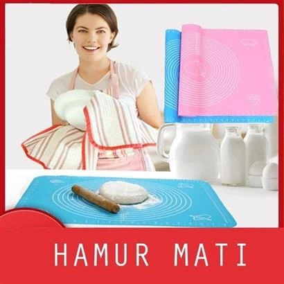 30*40 Cm Hamur Matı Silikon Ölçekli Kullanımı Kolay Hamur Açma Matı ( Lisinya )