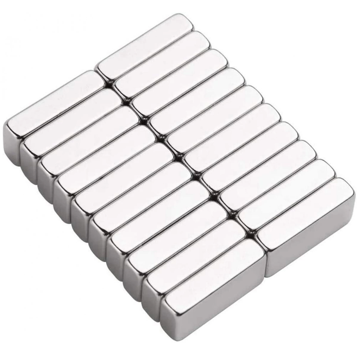 30x10x3mm Neodyum 20 Adet Köşeli Blok N35 Mıknatıs ( Lisinya )