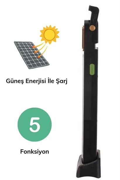 5 Fonksiyonlu Güneş Enerjisi İle Şarj Olabilen 48 Ledli Işıldak,aydınlatma Pr-3838 ( Lisinya )