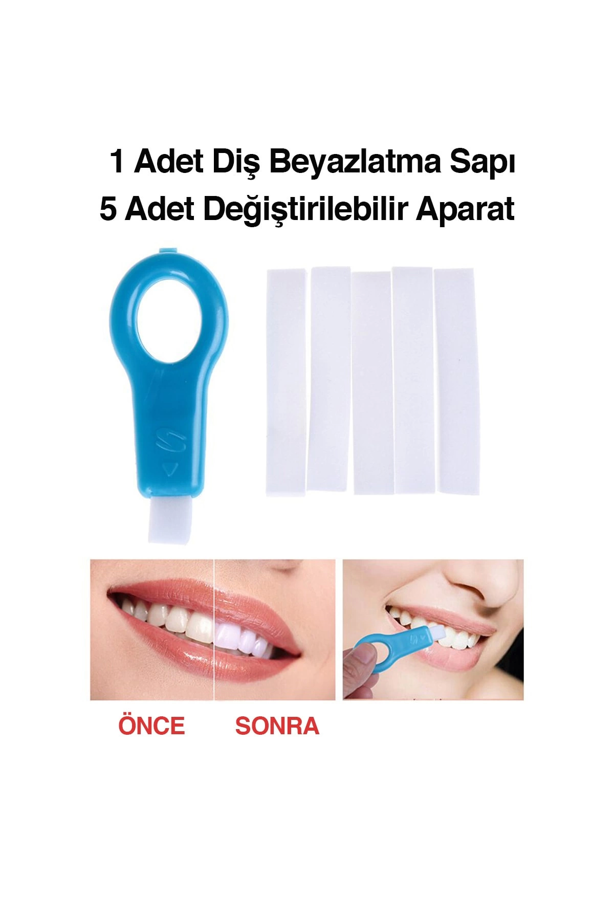 6 Paket Etkili Ağız Bakımı Jel Diş Beyazlatıcı Leke Giderici ( Lisinya )