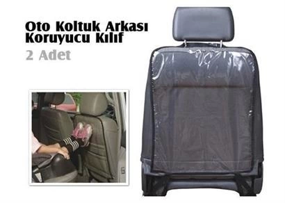 Araç İçi Oto Koltuk Arkası Koruyucu Set Kılıf Ayak İzi Koruma Kılıfı ( Lisinya )