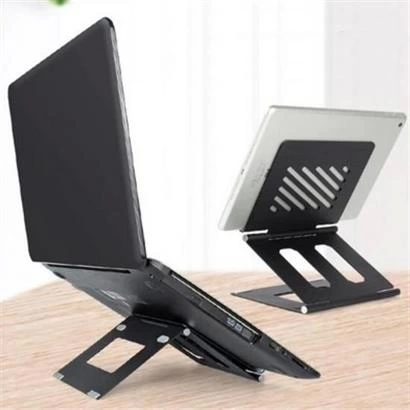 ®  Ayarlanabilir Metal Dizüstü Destek Tabanı Katlanabilir Taşınabilir Laptop Sehpası Standı ( Lisinya )