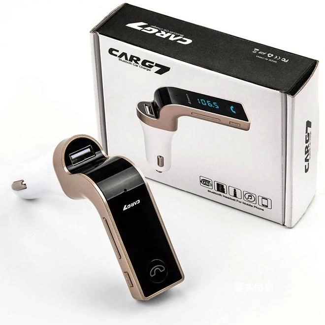 Carg7 Bluetooth Araç Fm Transmitter Usb Girişli ( Lisinya )