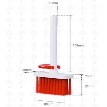 Çok Amaçlı Kırmızı Hassas Fırça Başlıklı  Bilgisayar Laptop Temizleme Fırçası ( Lisinya )