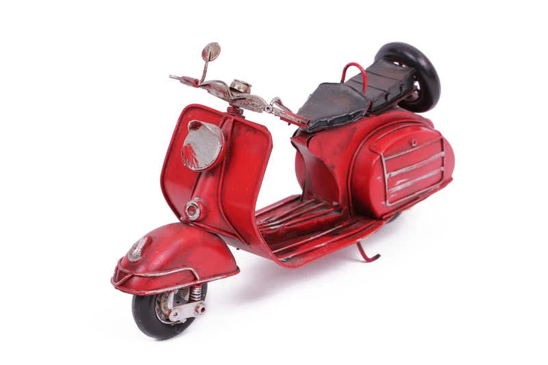 Vintage Tasarım Dekoratif Metal Scooter