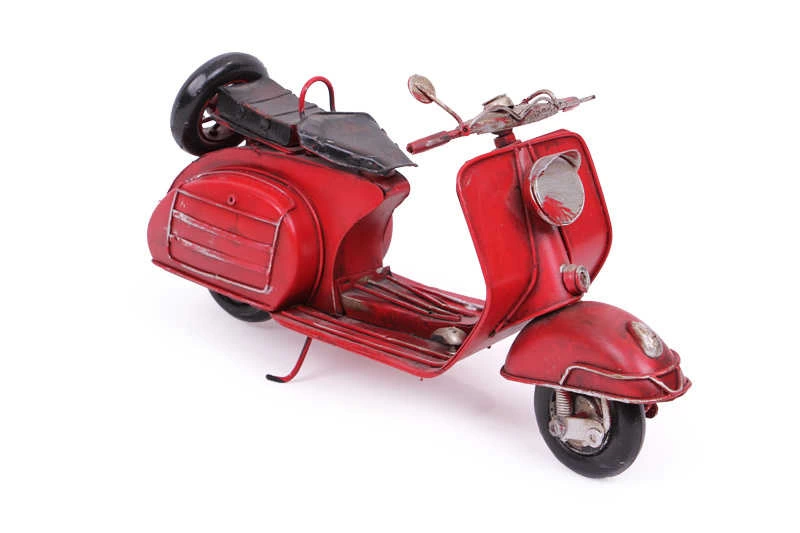 Vintage Tasarım Dekoratif Metal Scooter