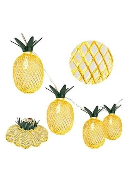 Dekoratif Pilli Pineapple Ananas Pilli Şerit Led Işık (1 Metre) ( Lisinya )