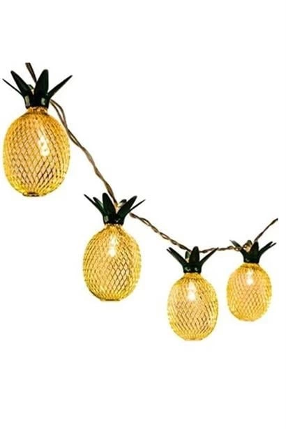 Dekoratif Pilli Pineapple Ananas Pilli Şerit Led Işık (1 Metre) ( Lisinya )