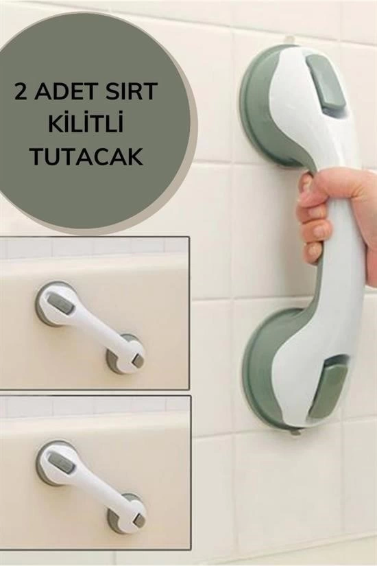 Düşme Ve Kayma Önleyici Banyo Tuvalet Vantuzlu Kilitli Tutacak