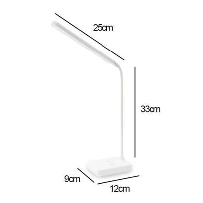 İnce Uzun Usbli Dokunmatik 3 Kademeli 360 Derece Özel Göz Korumalı Led Lityum Masa Lambası ( Lisinya )
