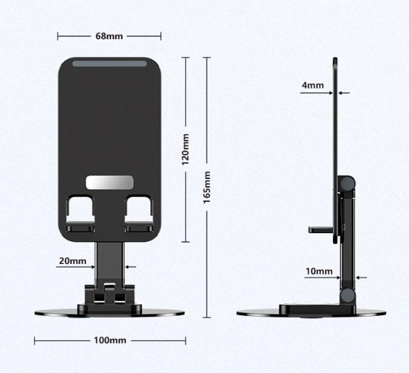 Pratik Katlanabilir Telefon Tutucu Stand Yuvarlak Tabanlı Mc-460 ( Lisinya )