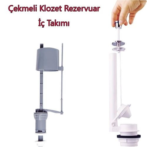 Klozet Sifon Çekmeli Rezervuar İç Takım Su Tasarruflu Seramik ( Lisinya )