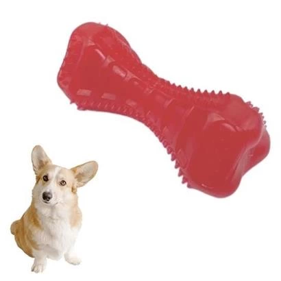 Köpekler İçin Diş Kaşıma Oyuncağı Tırtıklı Yapıda Plastik Dumbell ( Lisinya )