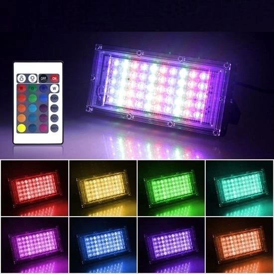 Kumandalı Led Işık Dış Cephe Aydınlatması çok Renkli Rgb led Panel Işık Partiled Aydınlatma