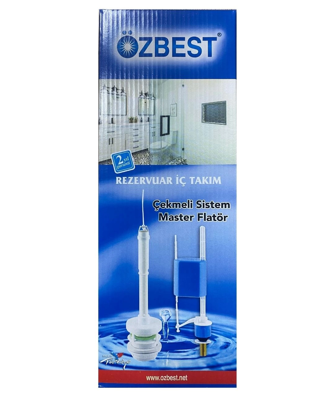 Özbest Su Tasarruflu Klozet Sifon Çekmeli Rezervuar İç Takımı ( Lisinya )