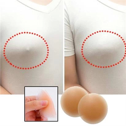 Silikon Göğüs Ucu Kapatıcı Gizleyici Bant Aparat  Nipple Pad ( Lisinya )