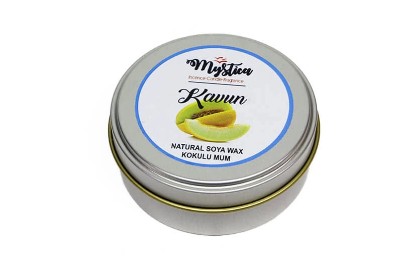 Soya Wax  Mum Kokulu Tenekede Kavun