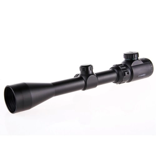 Spike 3-9x40 Zoomlu Çıft Işıklı Av Tüfeği Dürbünü Silah Montaj Kelepçeli ( Lisinya )