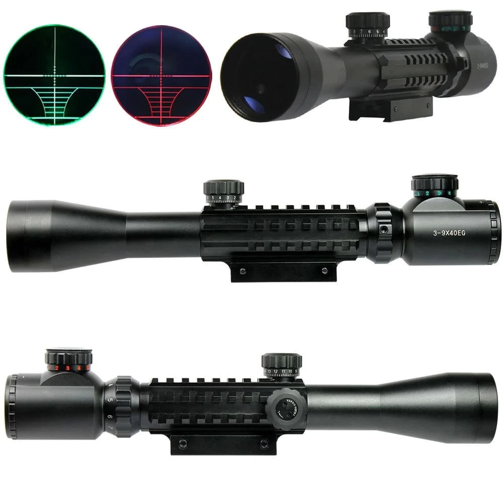 Spike 3-9x40 Zoomlu Keskin Nişancı Tüfek Dürbünü  Kızaklı ( Lisinya )