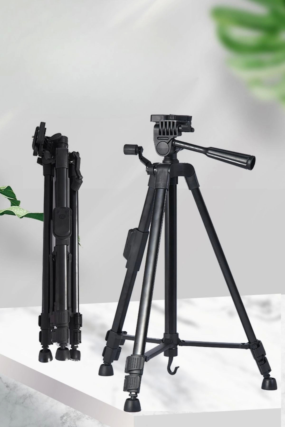 Telefon Ve Fotoğraf Makinası Takılabilen Bluetooth Kumandalı 146 Cm Tripod