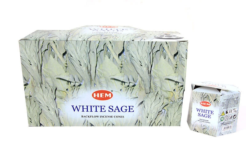 White Sage Back Flow Cones ( Lisinya )