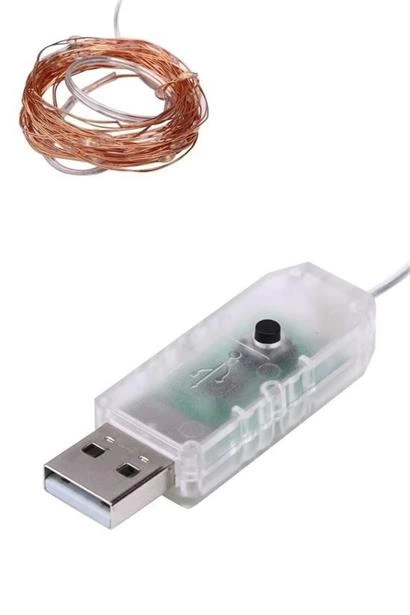 Yılbaşı Ve Özel Konsept Dekorasyon 5 Mt Usb Bağlantılı Led Işık ( Lisinya )