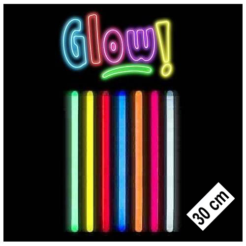 Karanlıkta Parlayan Fosforlu Glow Stick Kalın Çubuk 30 cm 1 Adet - Lisinya