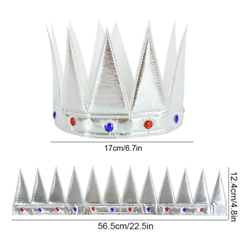 Yumuşak Gümüş Kral Tacı 55 cm - Lisinya