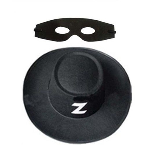 Zorro Şapka Maske Set Yetişkin - Lisinya