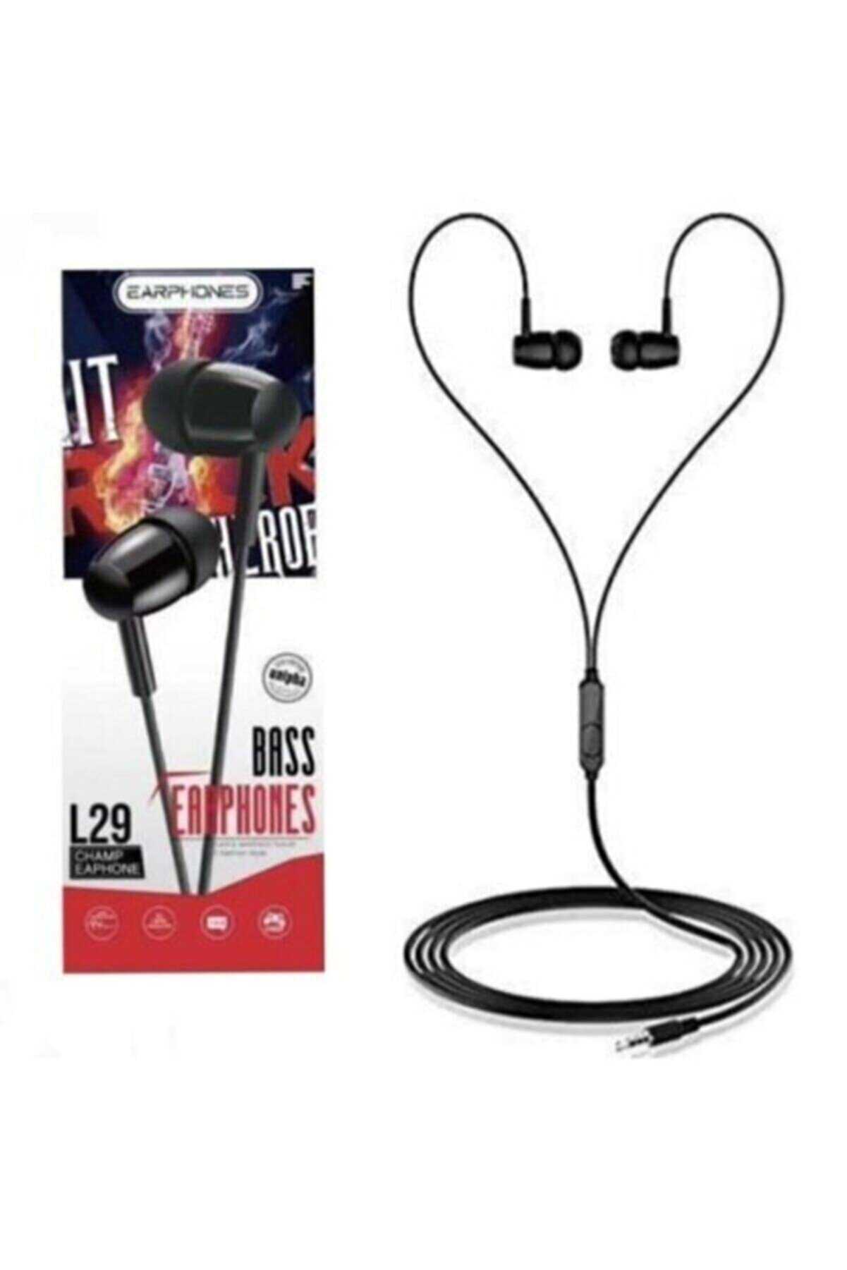 L29 Platoon Bass Earphones Kulaklık Siyah - Lisinya