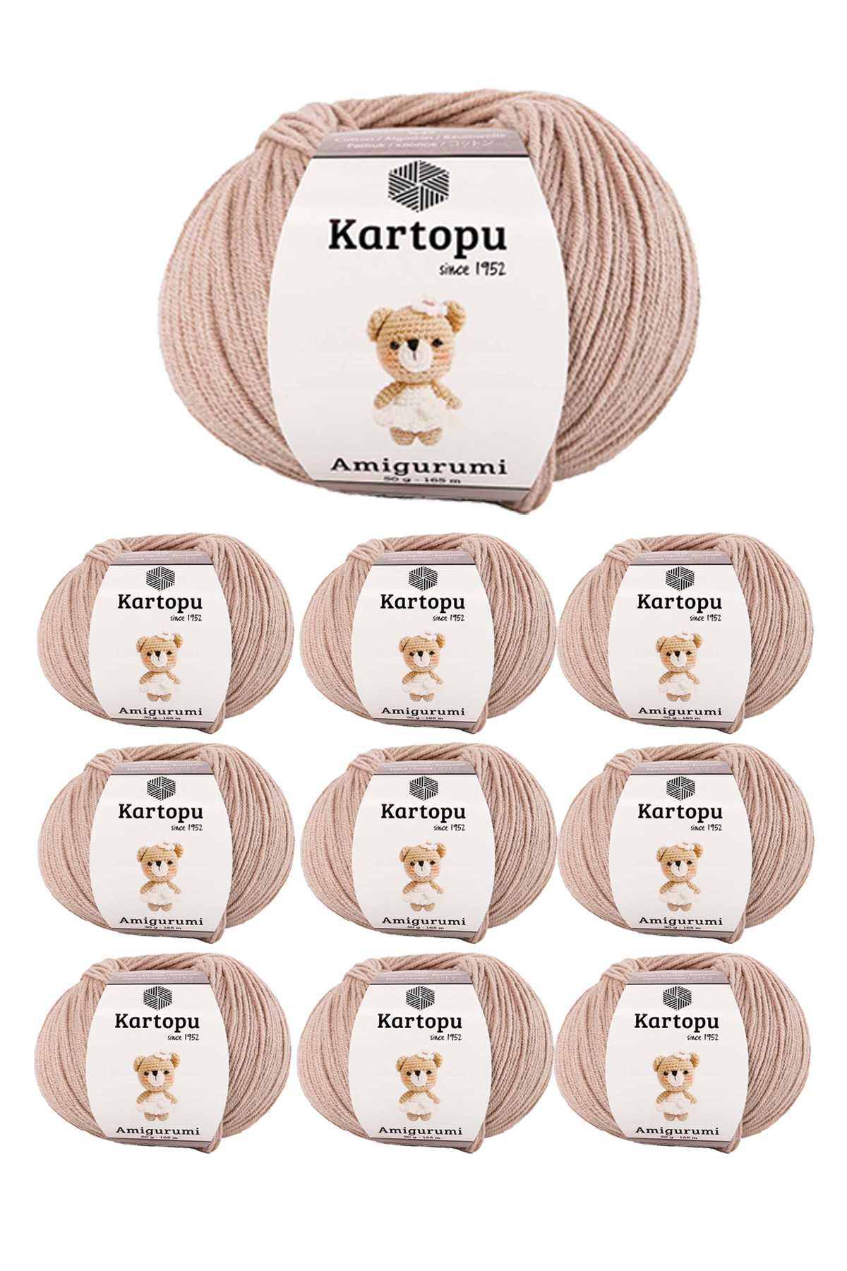 10 Adet Amigurumi El Örgü İpi 50gr 850 - Lisinya