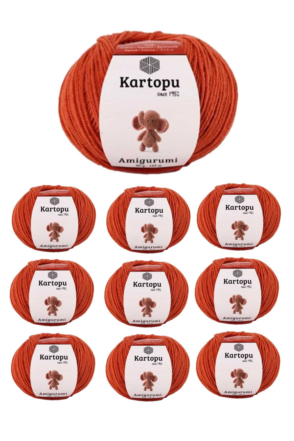 10 Adet Amigurumi El Örgü İpi 50gr 269 - Lisinya