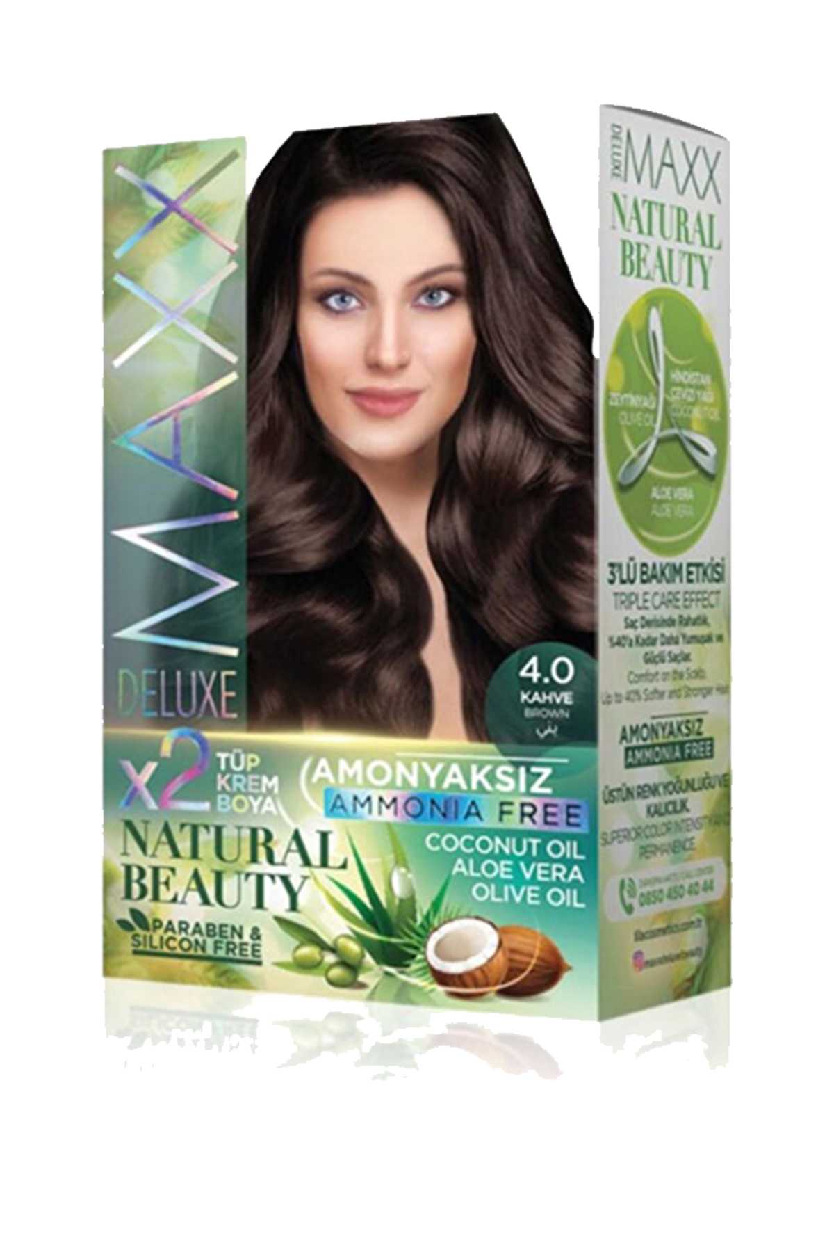 Natural Beauty Amonyaksız Saç Boyası 4.0 Kahve - Lisinya