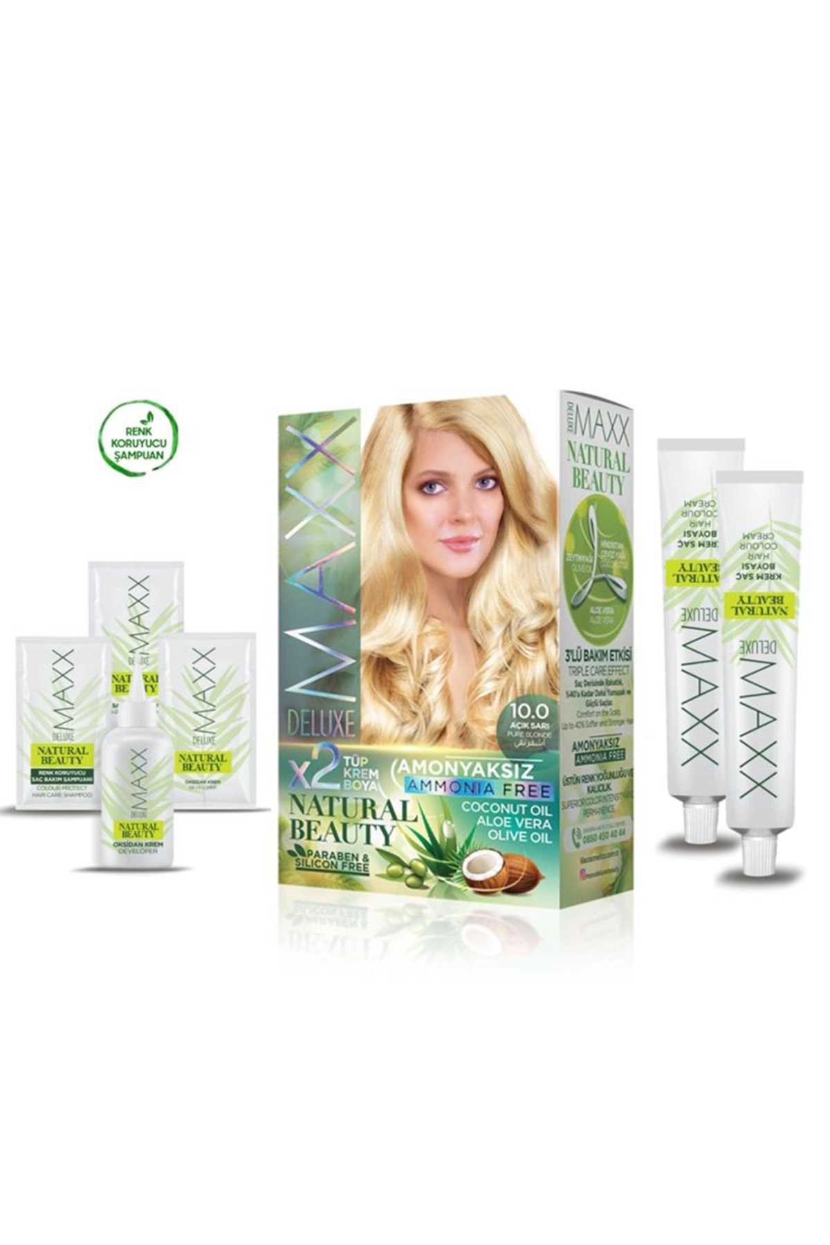 Natural Beauty Amonyaksız Saç Boyası 10.0 Açık Sarı - Lisinya