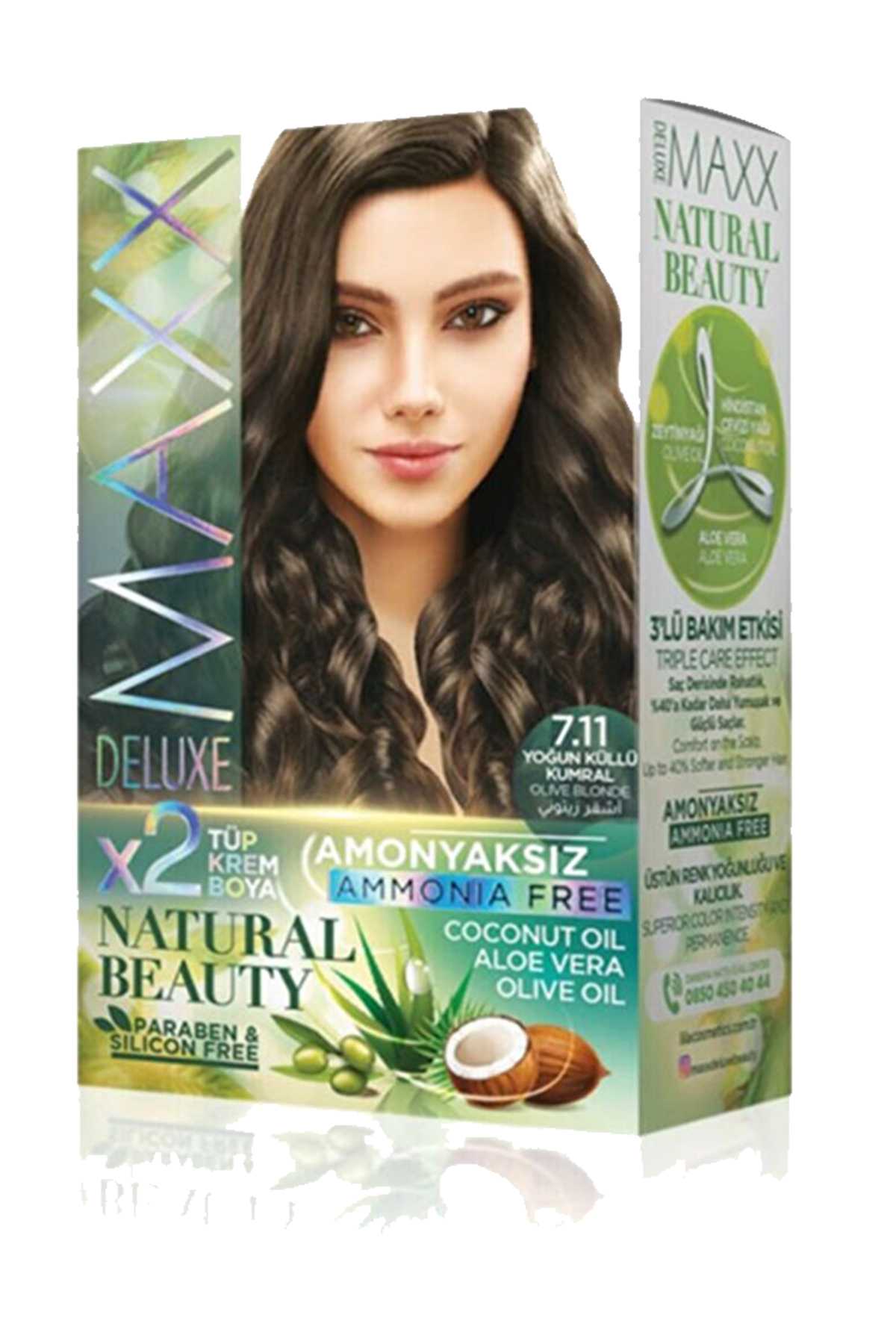 Natural Beauty Amonyaksız Saç Boyası 7.11 Yoğun Küllü Kumral - Lisinya