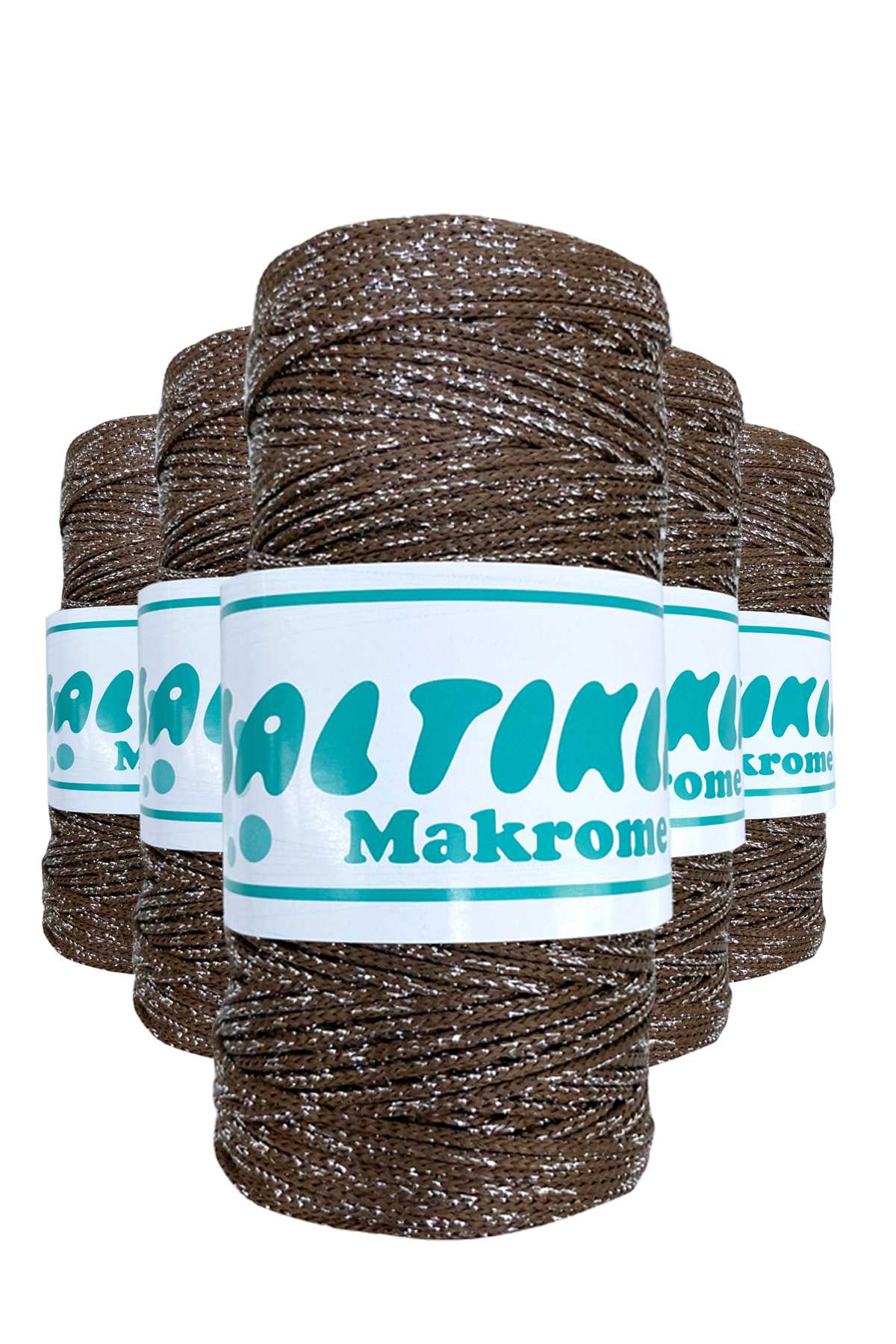 5 Adet Polyester Simli Makrome İpi SG-2080 - Lisinya