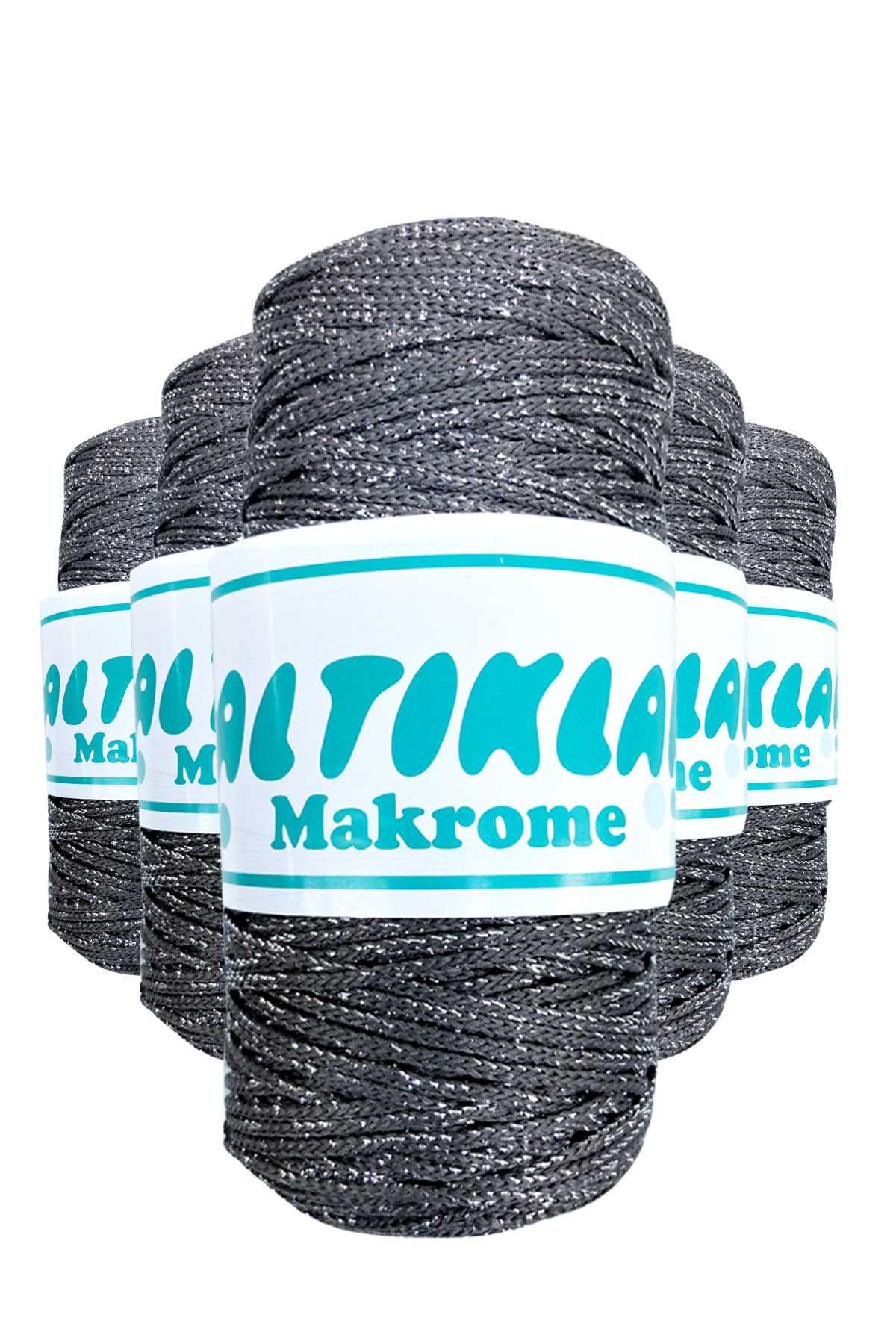 5 Adet Polyester Simli Makrome İpi S-420 - Lisinya