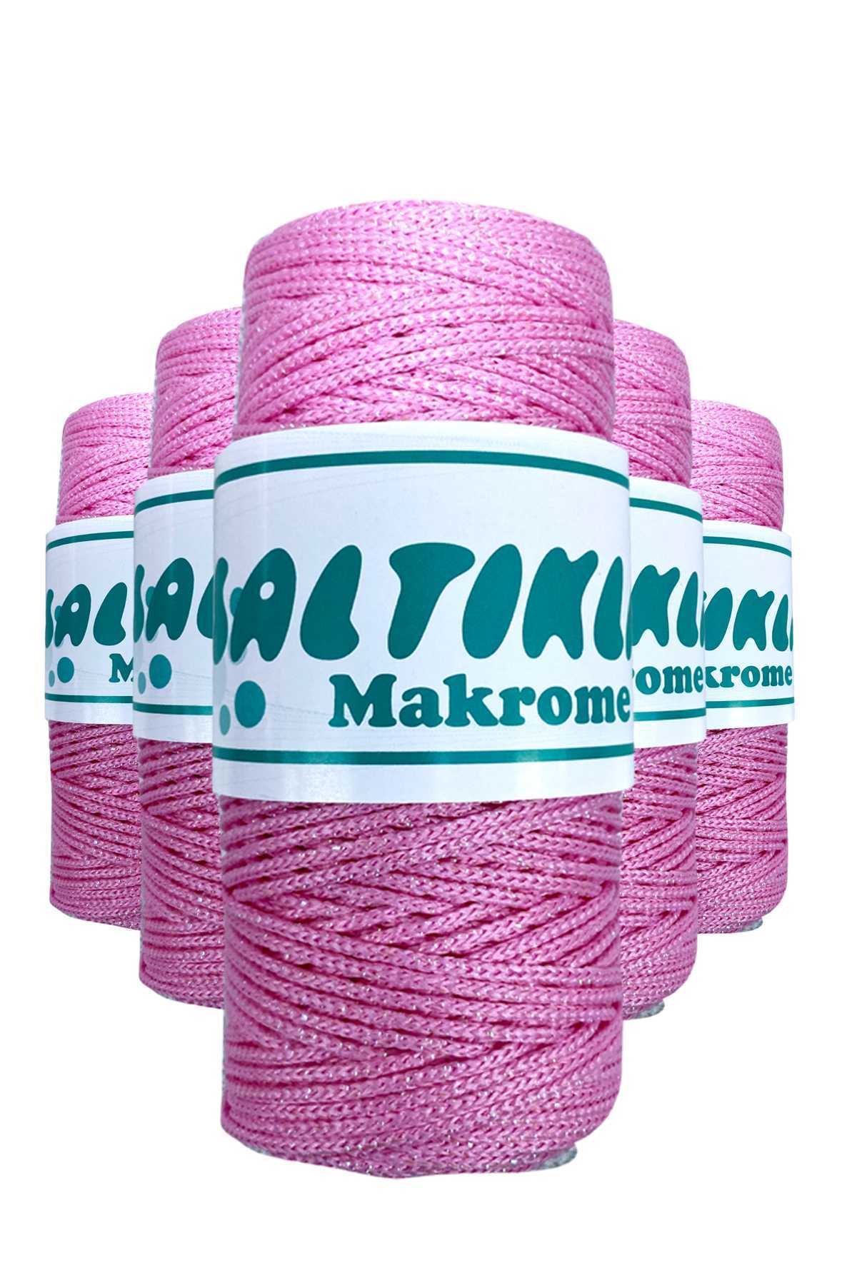 5 Adet Polyester Simli Makrome İpi SS-1545 - Lisinya