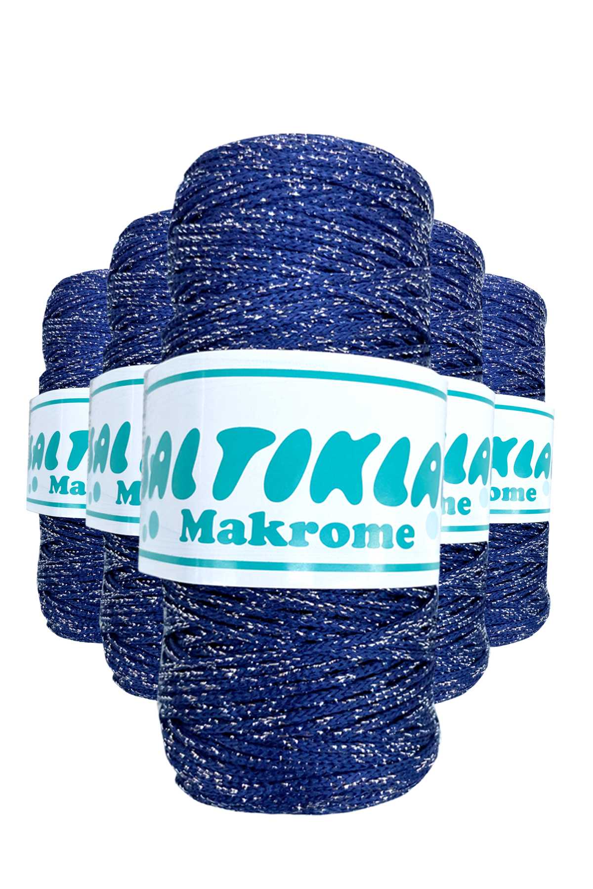 5 Adet Polyester Simli Makrome İpi SG-370 - Lisinya