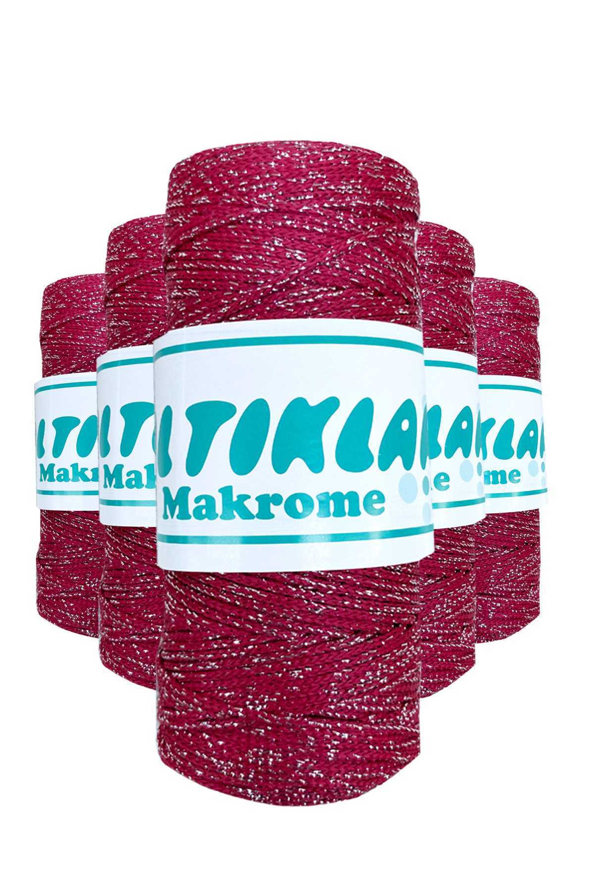 5 Adet Polyester Simli Makrome İpi SG-1845 - Lisinya