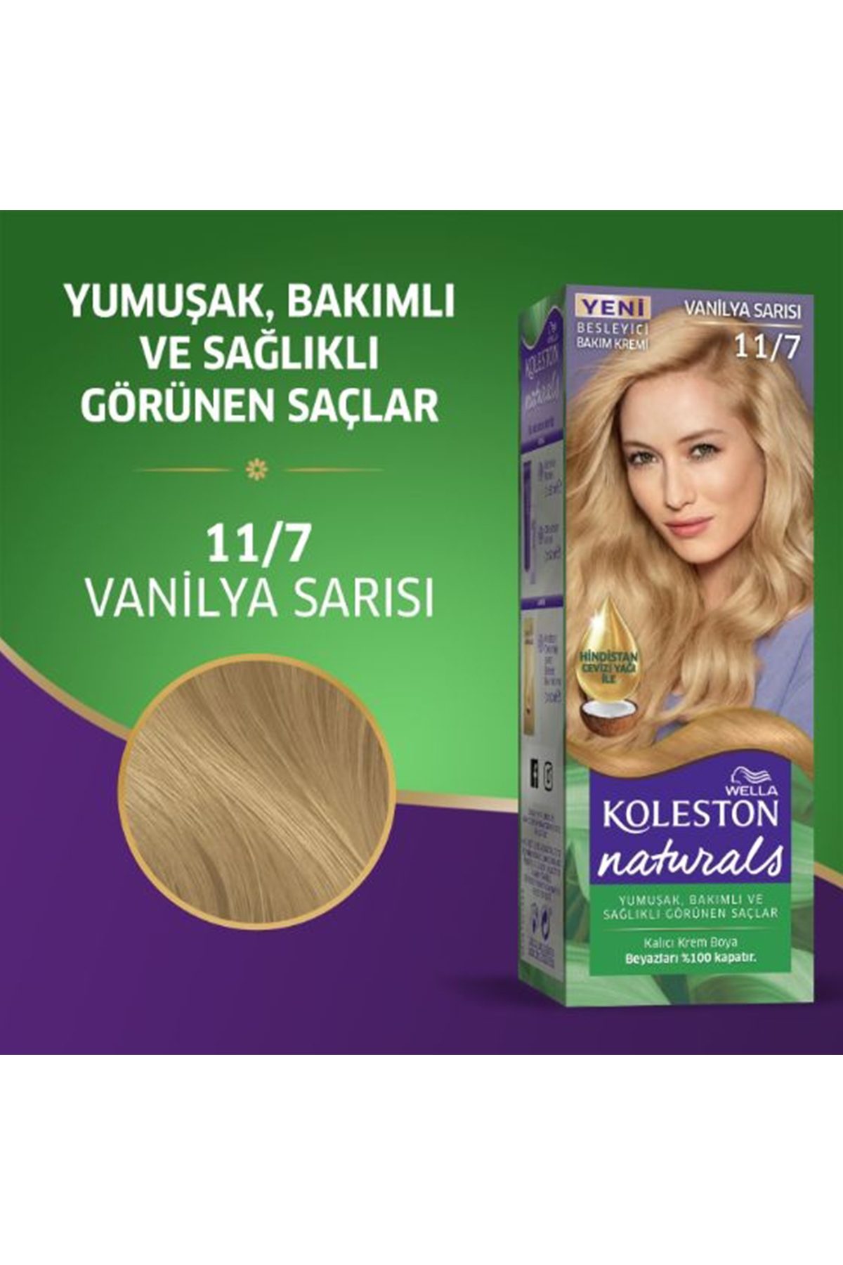 Naturals Saç Boyası Vanilya Sarısı 11/7 - Lisinya