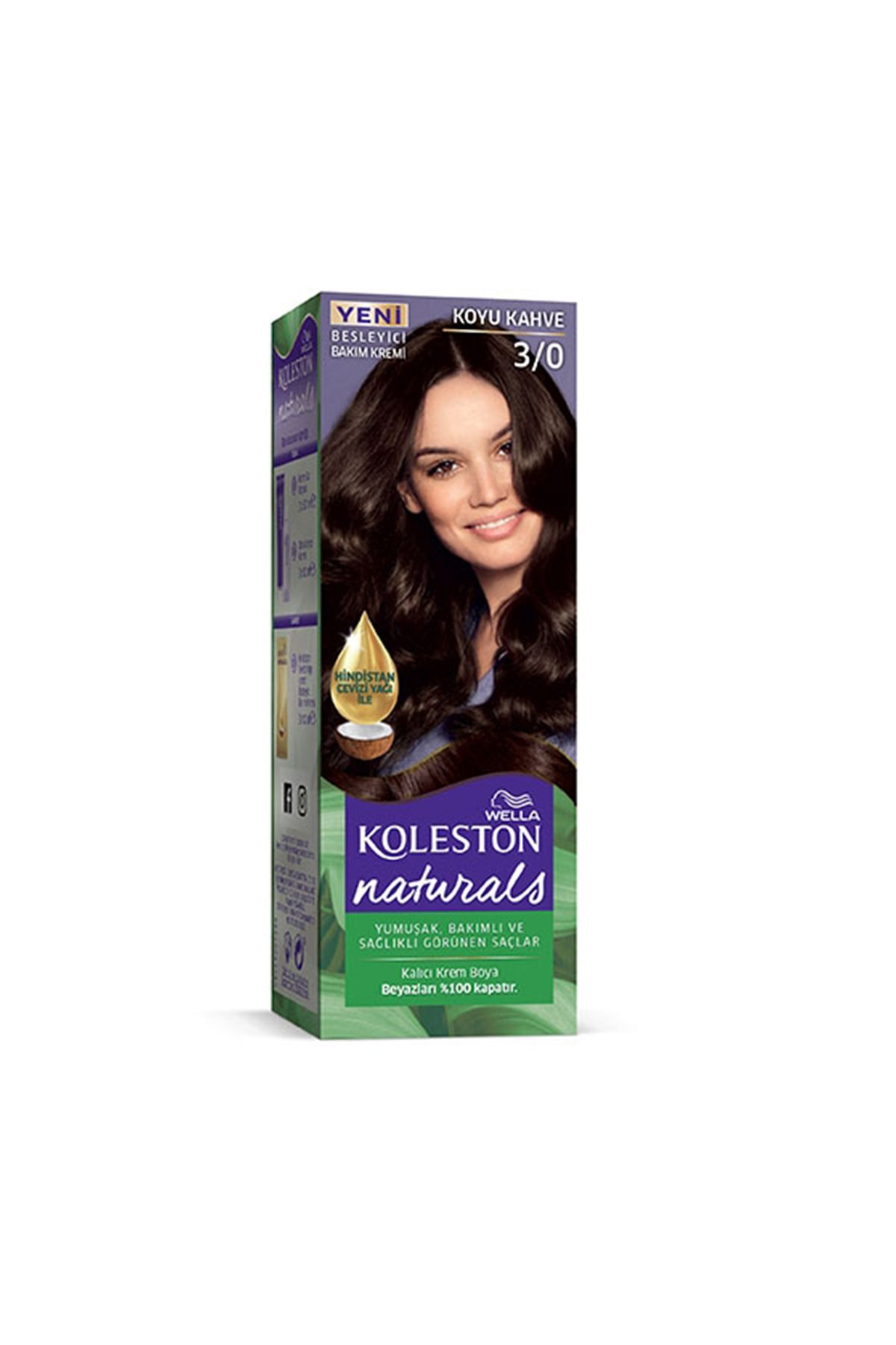 Naturals Saç Boyası Koyu Kahve 3/0 - Lisinya