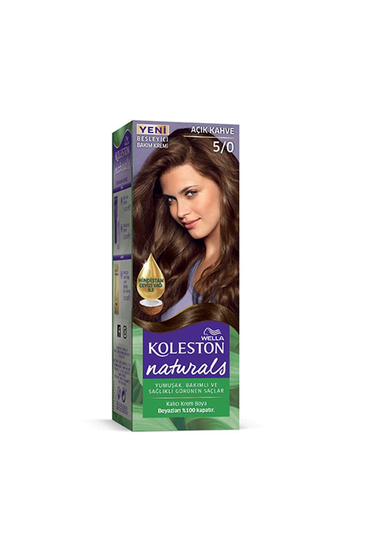 Naturals Saç Boyası Açık Kahve 5/0 - Lisinya