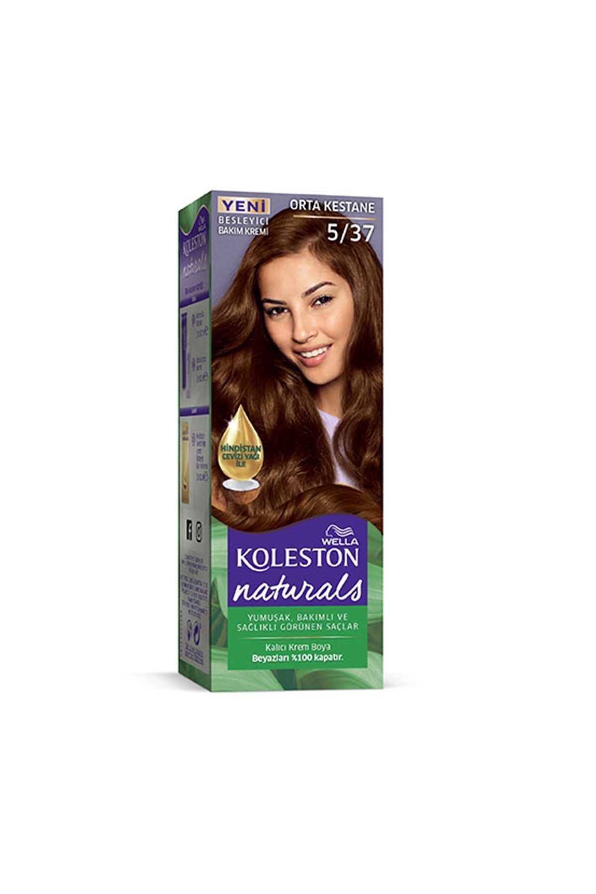 Naturals Saç Boyası Orta Kestane 5/37 - Lisinya