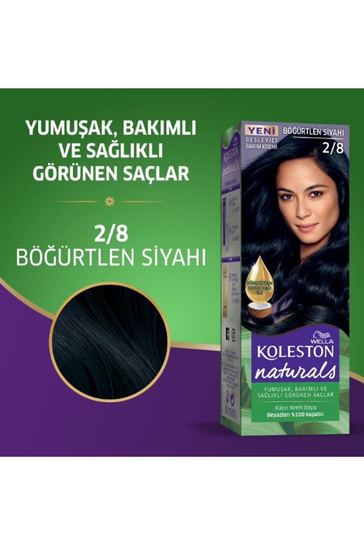 Naturals Saç Boyası Böğürtlen Siyahı 2/8 - Lisinya