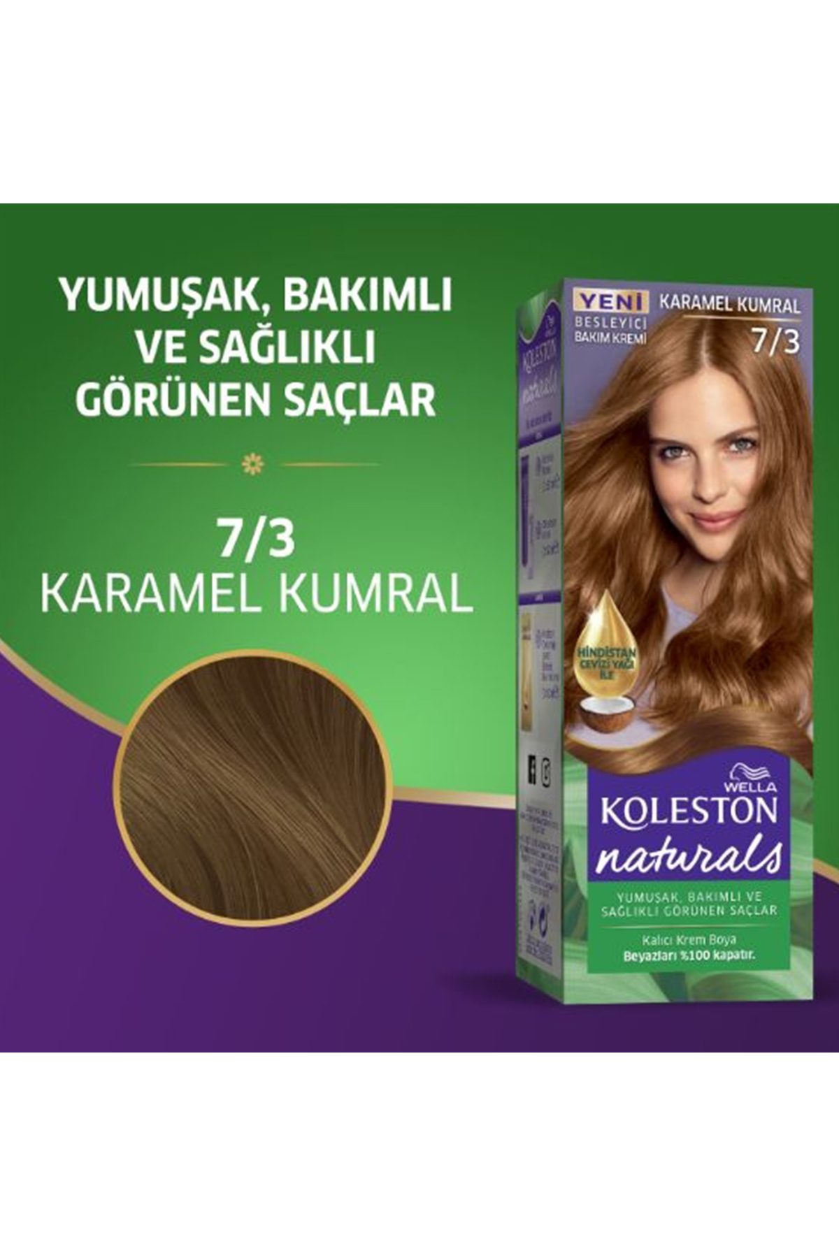 Naturals Saç Boyası Karamel Kumral 7/3 - Lisinya