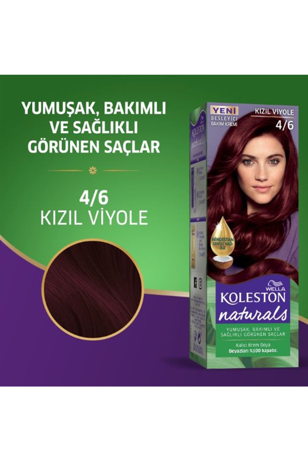 Naturals Saç Boyası Kızıl Viyole 4/6 - Lisinya